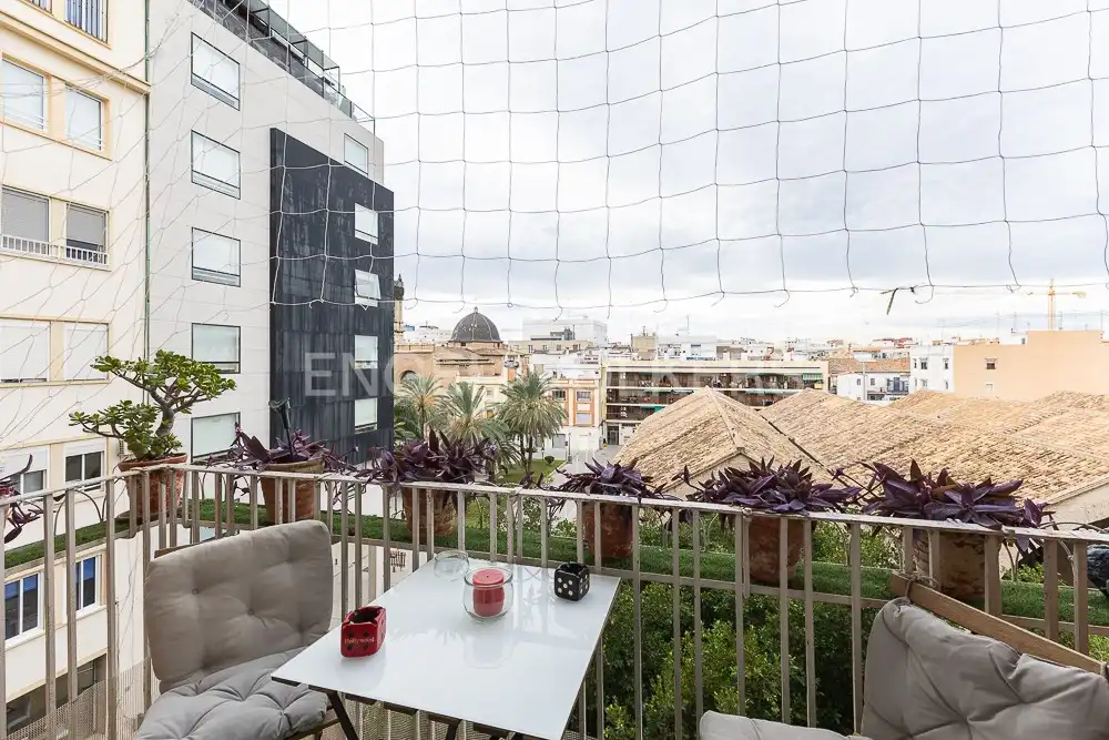 Terrace of Flat for rent in Valencia  with Air Conditioner, Heating and Parquet flooring