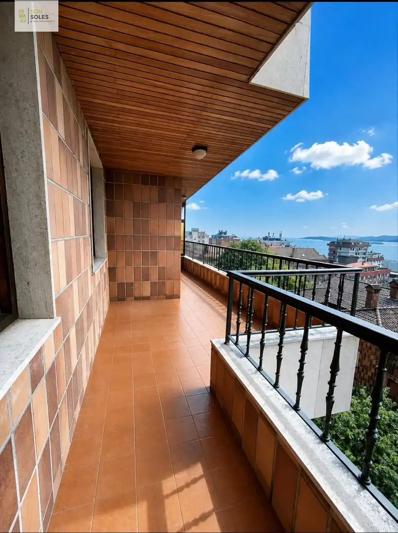 Terrace of Flat for rent in Santander  with Heating, Parquet flooring and Terrace
