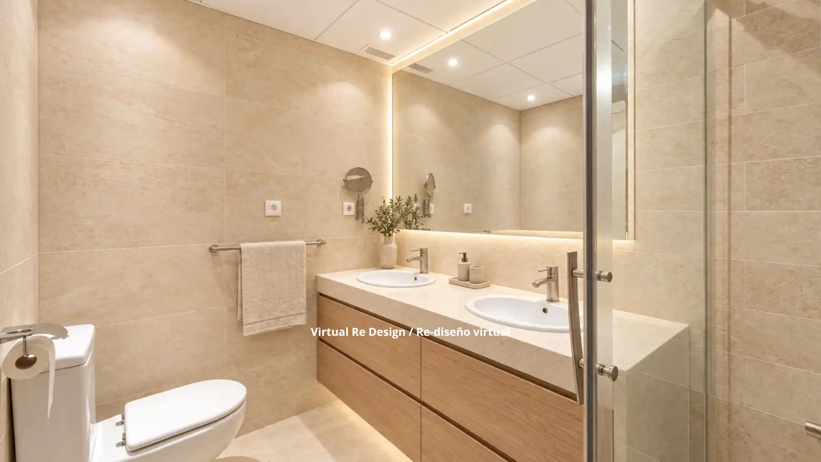 Baño de Apartamento en venta en Milla de Oro