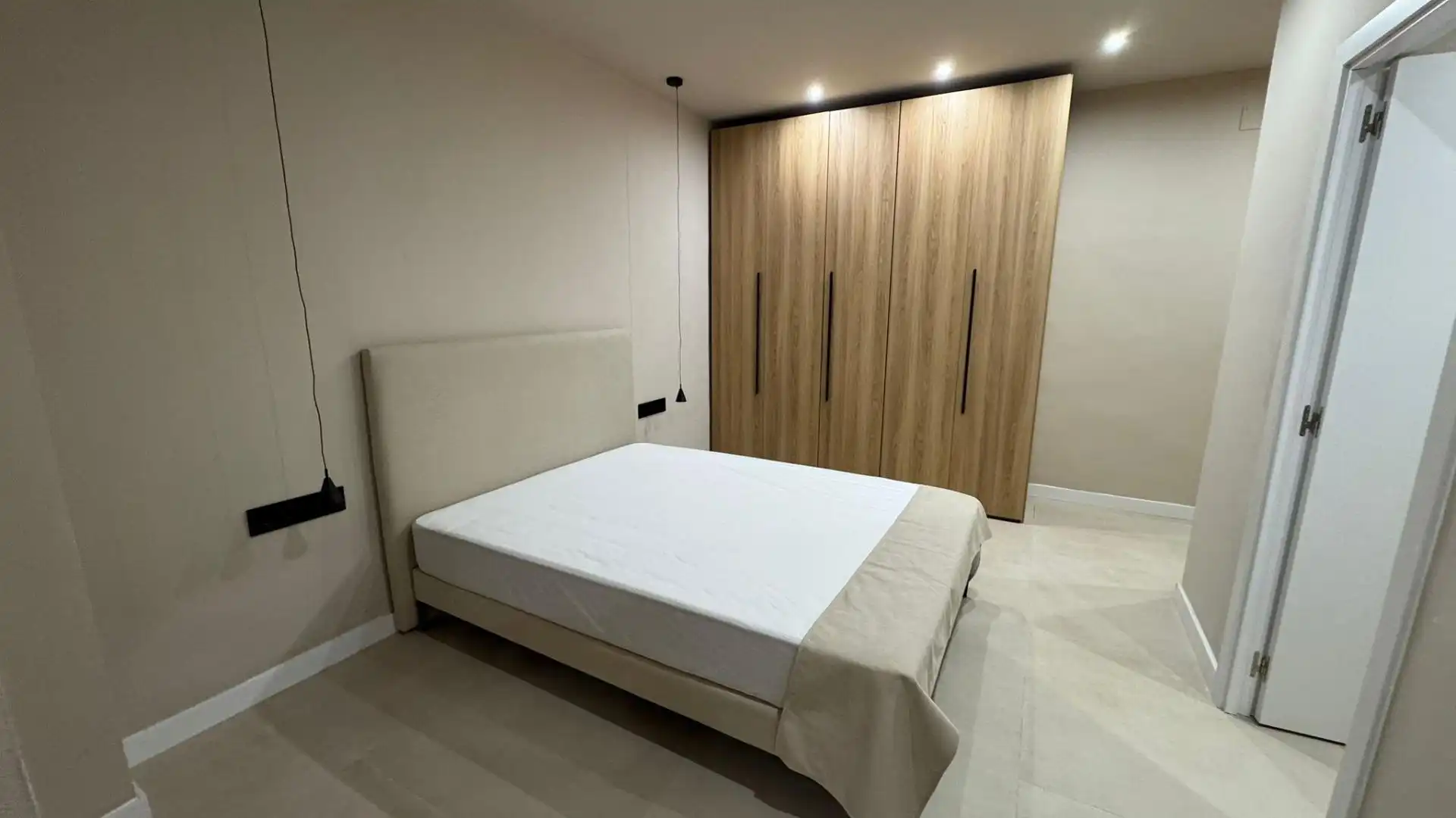 Schlafzimmer von Wohnung zur Miete in Sant Andreu de la Barca mit Klimaanlage und Möbliert