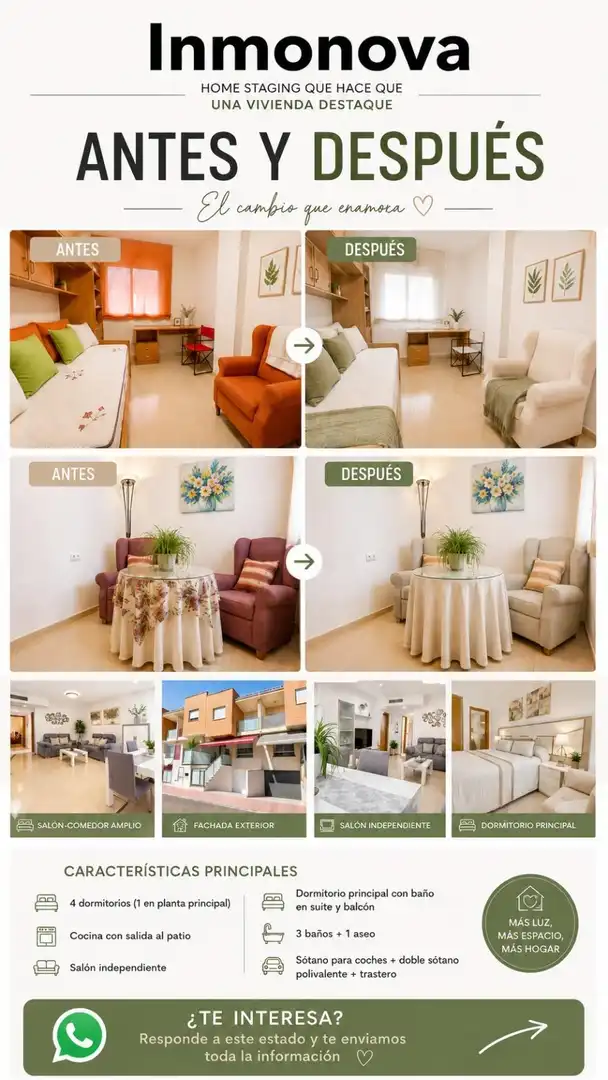 Bedroom of Houses for sale in Molina de Segura  with Air Conditioner, Terrace and Storage room