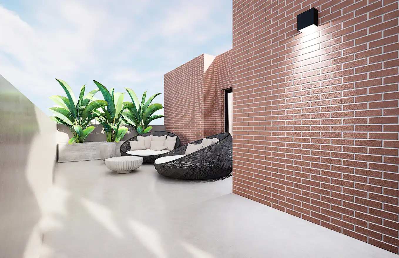 Terrasse von Maisonette zum Verkauf in El Prat de Llobregat mit Klimaanlage, Heizung und Privatgarten