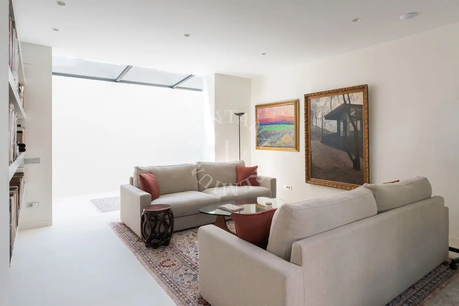 Sala de estar de Casa o chalet en venta en Barcelona con Calefacción y Terraza