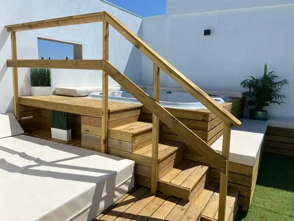 Terrassa de Casa o xalet en venda en Conil de la Frontera amb Aire condicionat, Jardí privat i Terrassa