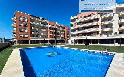 Swimming pool of Apartment to rent in Mijas  with Air Conditioner and Terrace