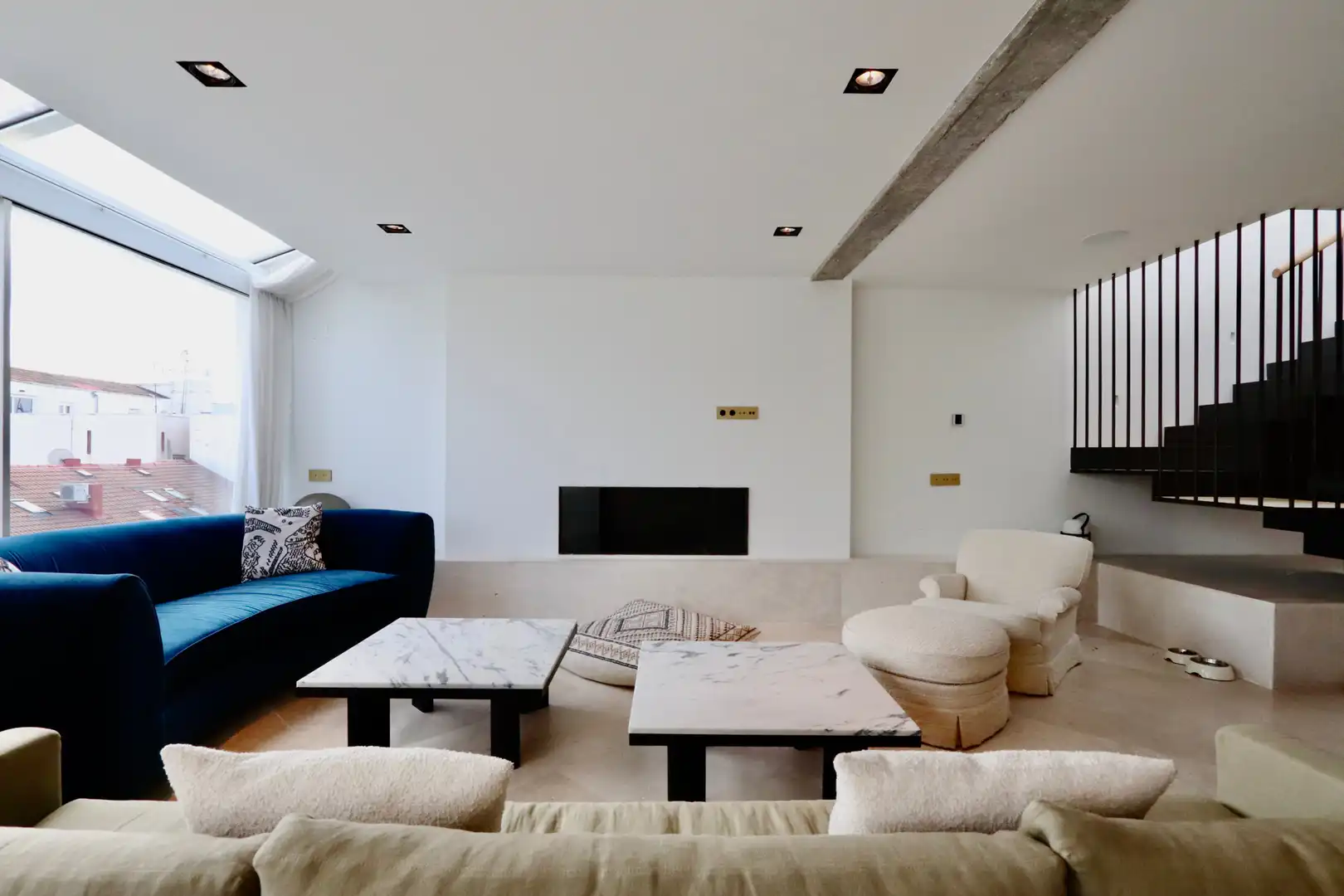 Living room of Attic for sale in Madrid  with Air Conditioner, Heating and Parquet flooring
