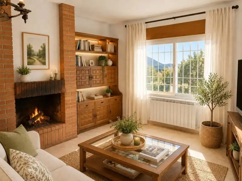 Sala de estar de Casa o chalet en venta en Valdemanco con Calefacción, Terraza y Piscina