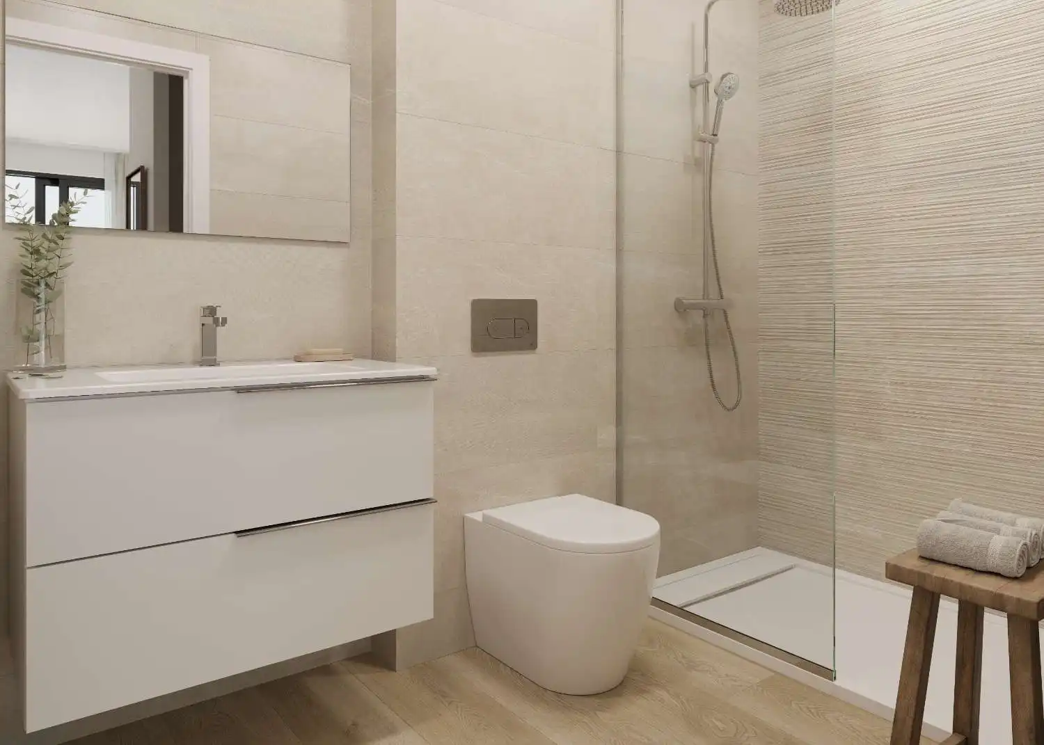 Baño de Apartamento en venta en Torrox con Calefacción, Terraza y Piscina