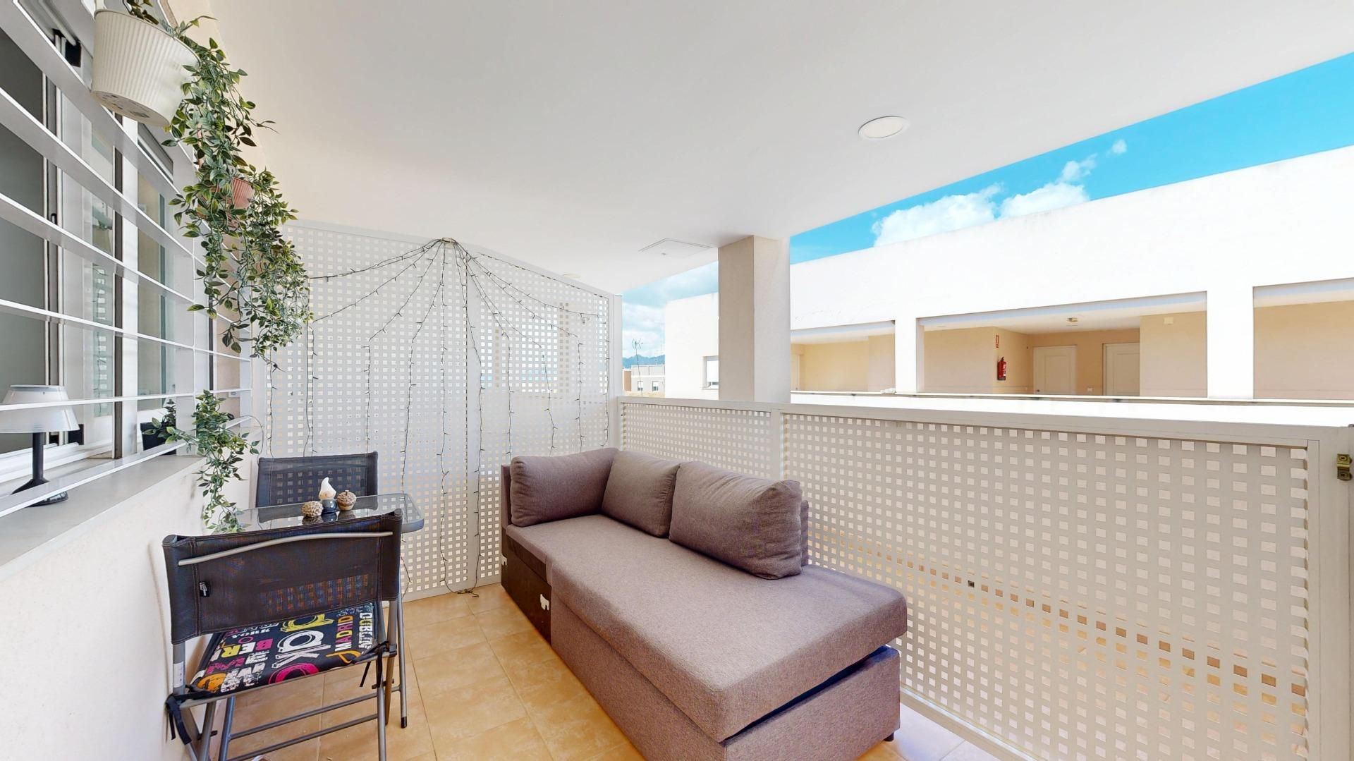 Balcony of Flat for sale in Alquerías del Niño Perdido  with Air Conditioner, Heating and Terrace