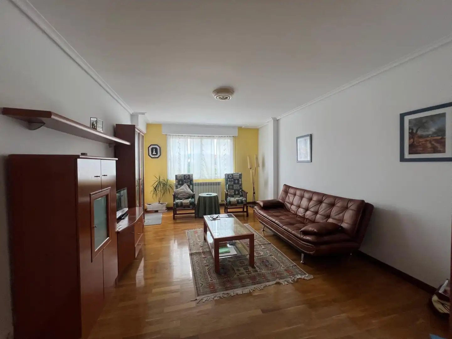 Sala de estar de Piso en venta en  Logroño con Calefacción, Parquet y Terraza