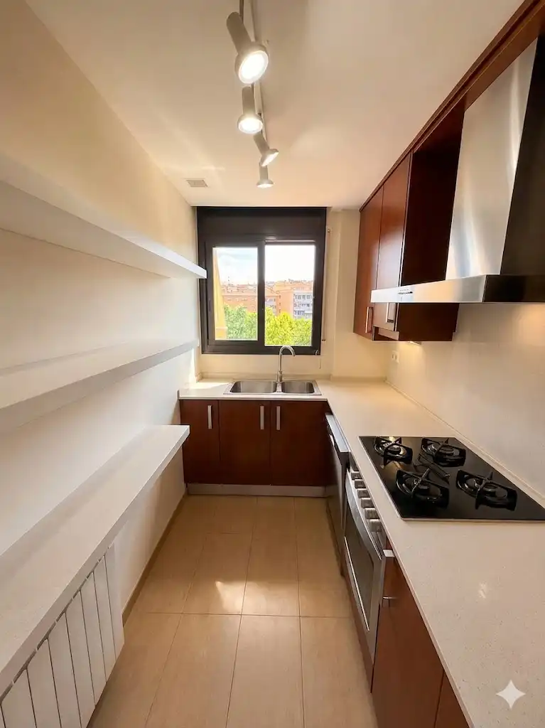 Küche von Maisonette zum Verkauf in Terrassa mit Heizung, Parkett und Terrasse