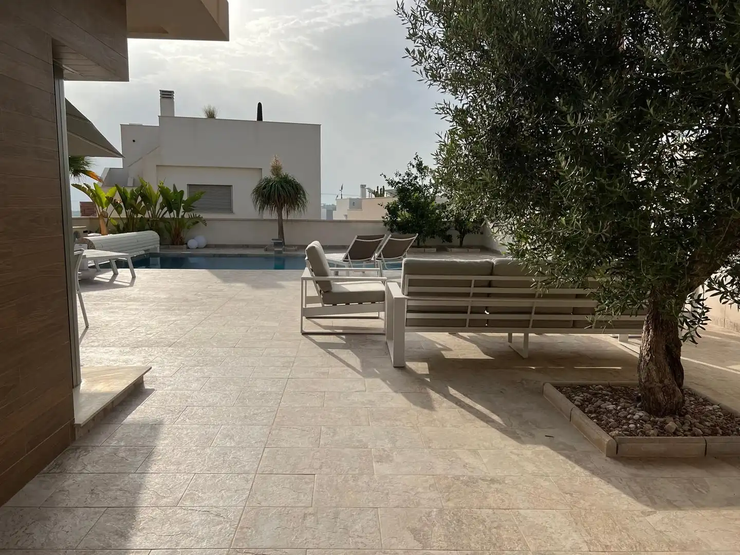 Terraza de Casa o chalet de alquiler en San Miguel de Salinas con Aire acondicionado, Calefacción y Jardín privado