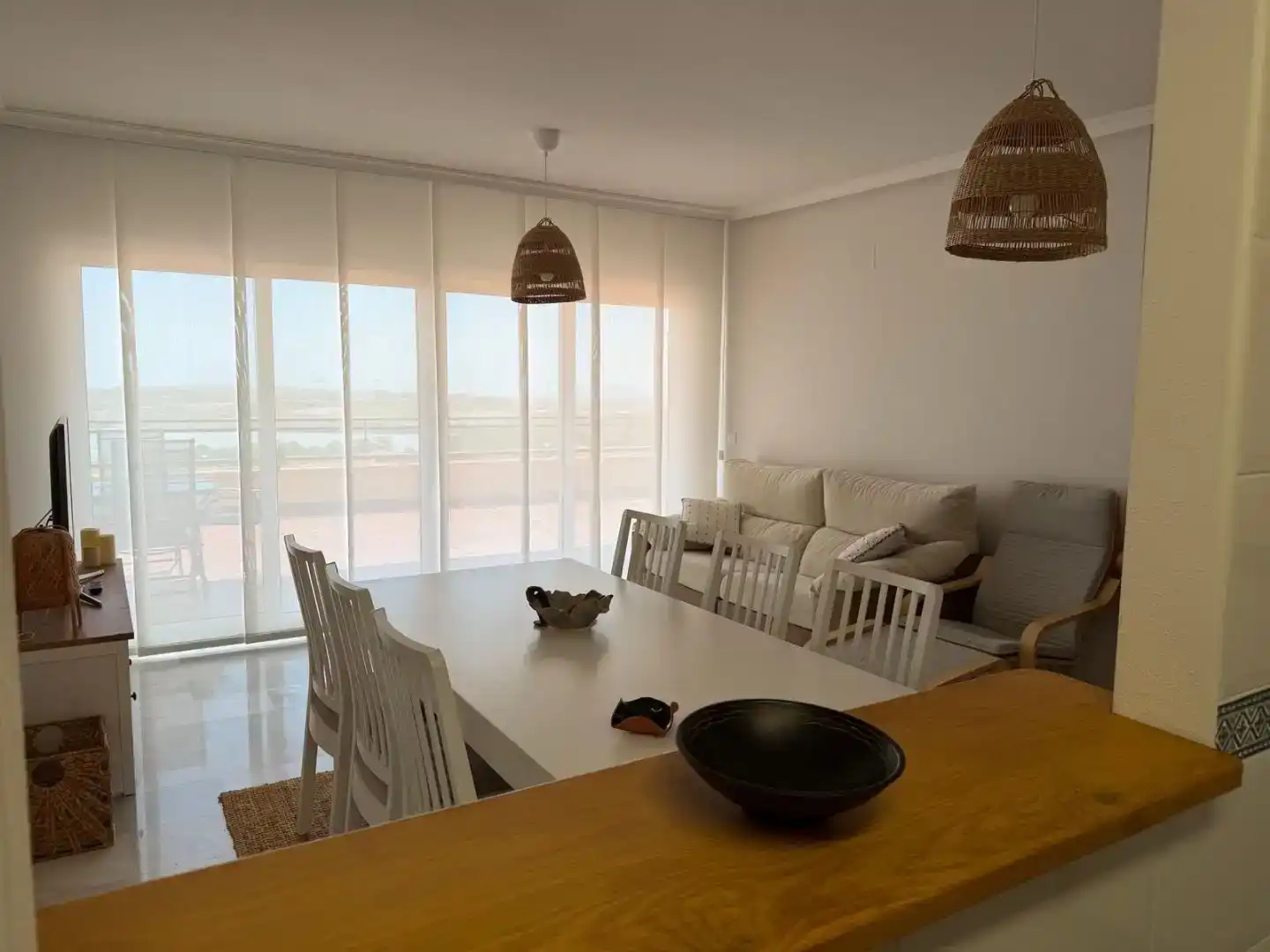 Esszimmer von Wohnung zum Verkauf in Mutxamel mit Klimaanlage, Schwimmbad und Balkon