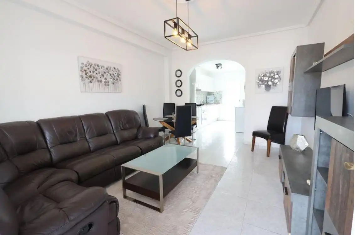 Sala de estar de Dúplex en venta en Rojales con Terraza, Piscina y Amueblado