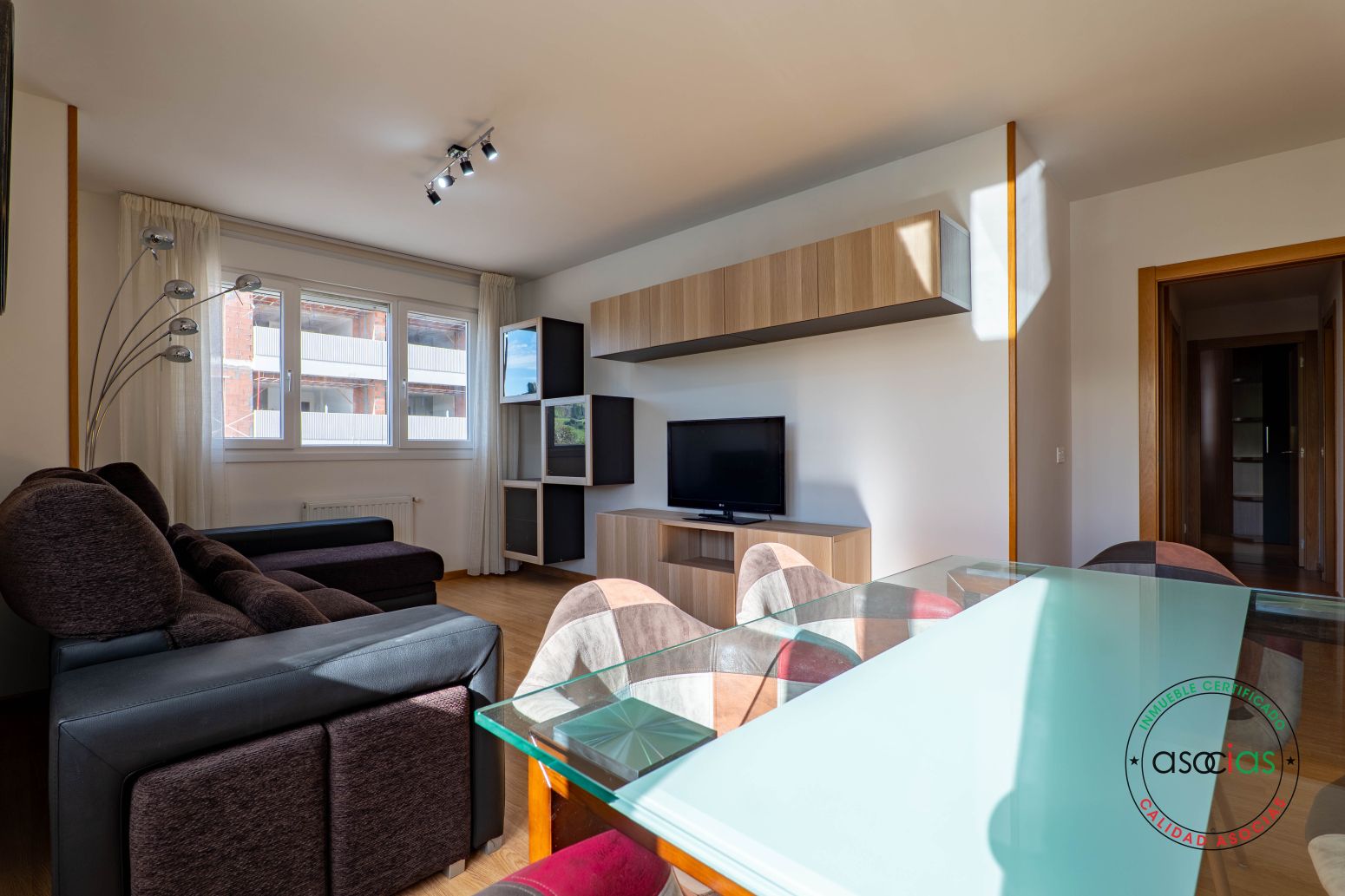 Sala de estar de Piso en venta en Gijón  con Calefacción, Parquet y Trastero