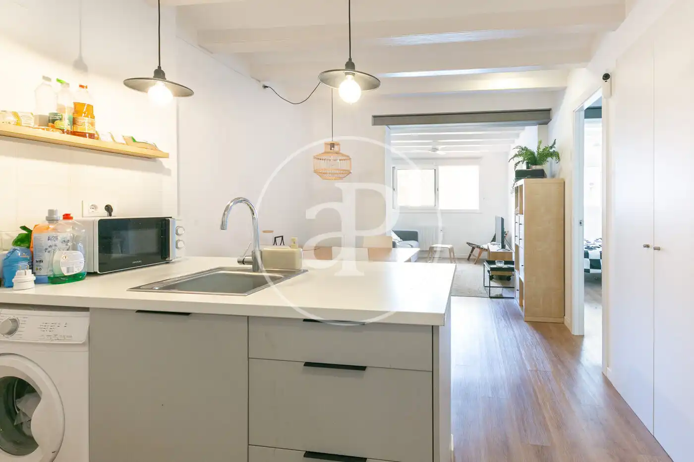 Kitchen of Flat for sale in Barcelona  with Heating and Furnished