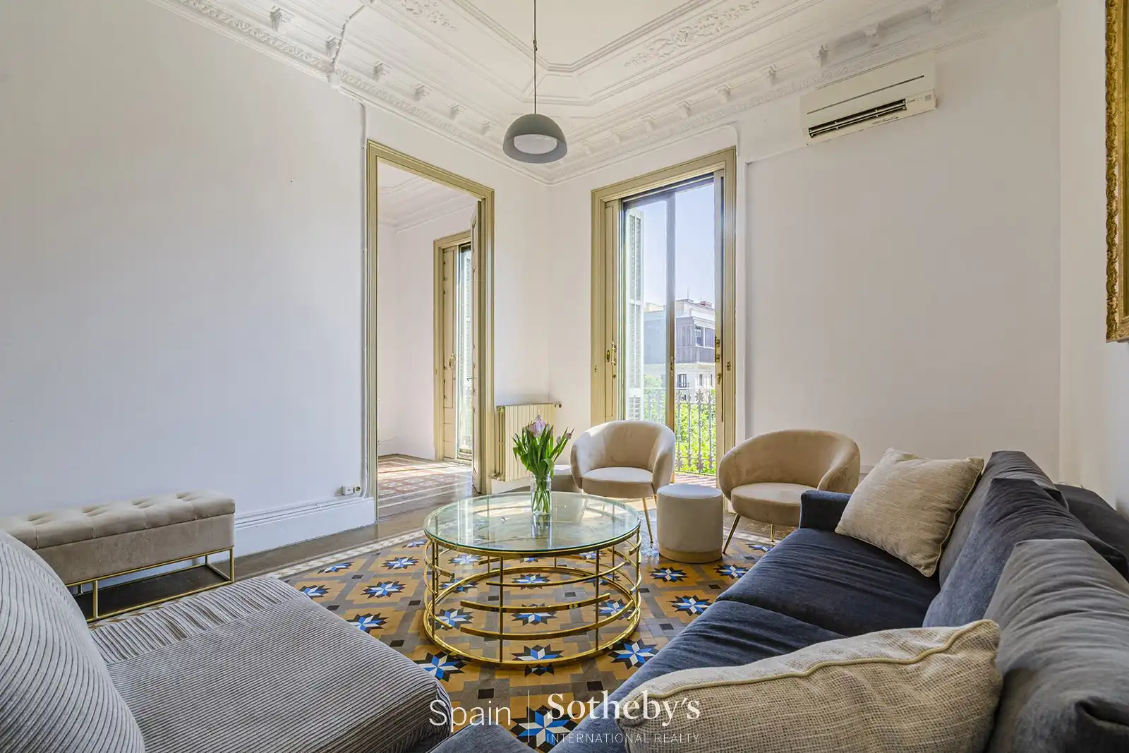 Sala de estar de Apartamento en venta en Barcelona con Calefacción y Terraza