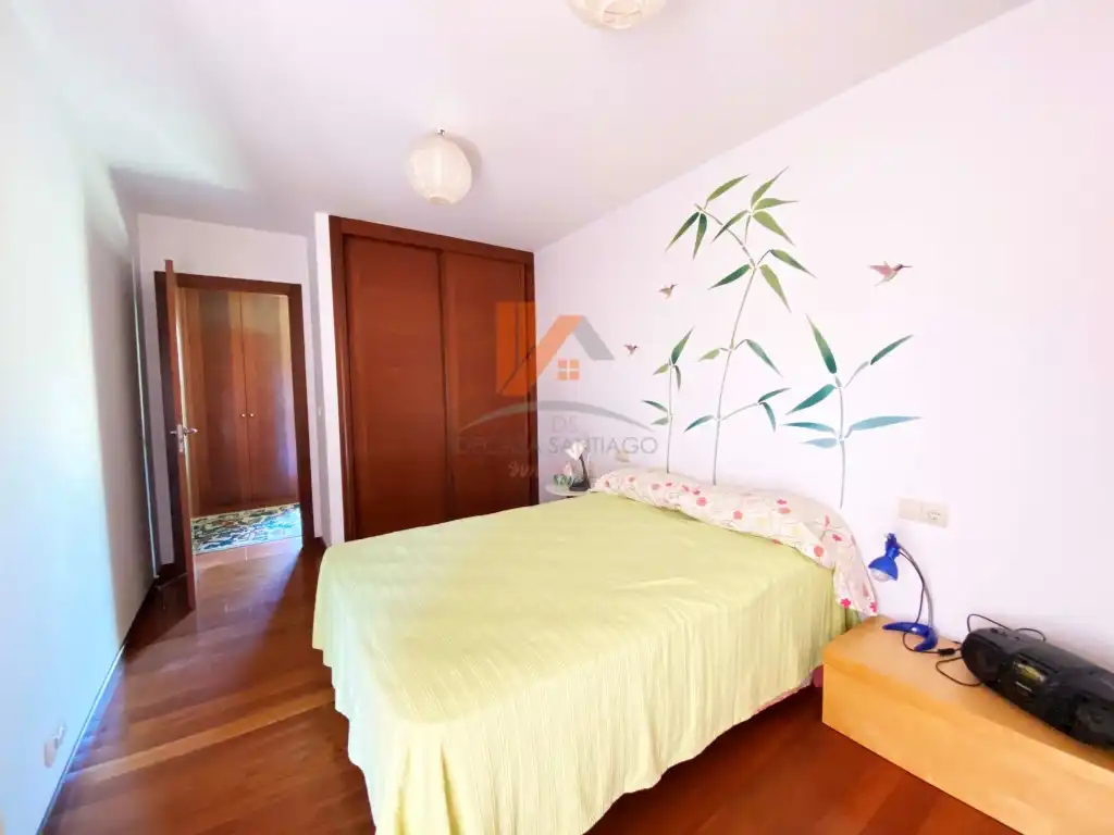 Habitación de Casa o chalet en venta en Teo con Jardín privado, Terraza y Piscina
