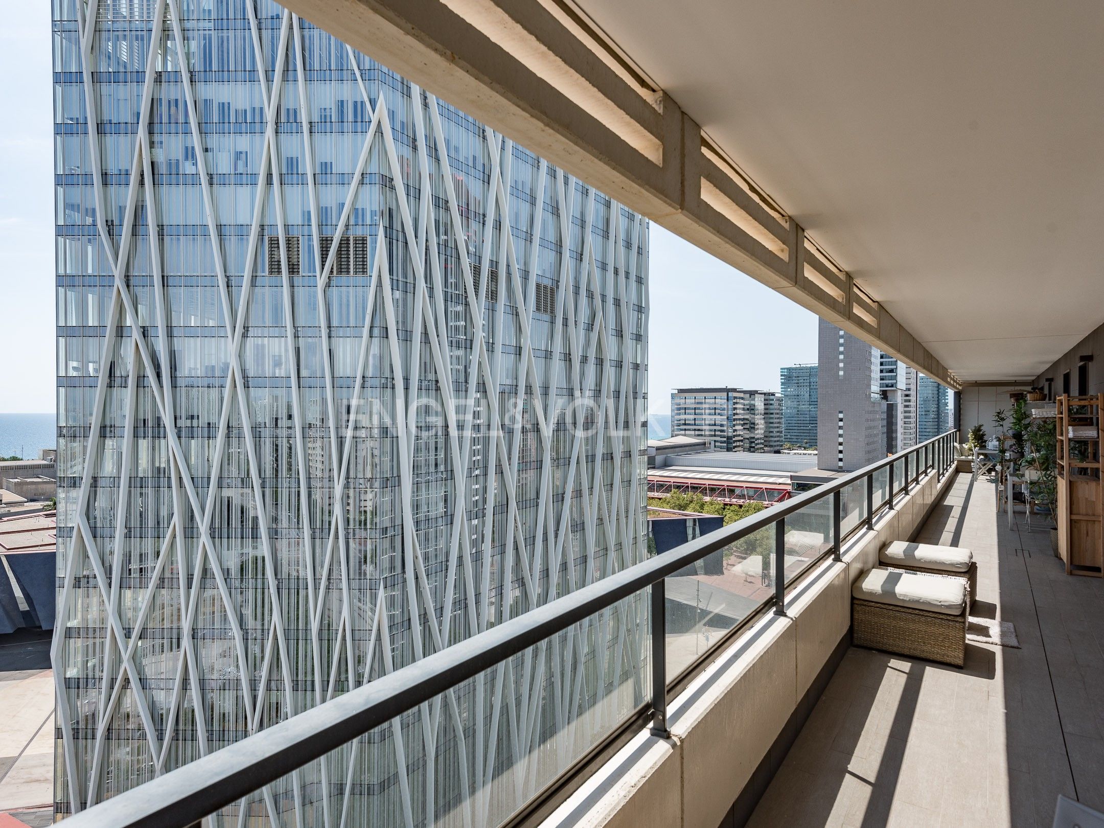 Terrace of Flat for sale in  Barcelona Capital  with Air Conditioner, Heating and Parquet flooring