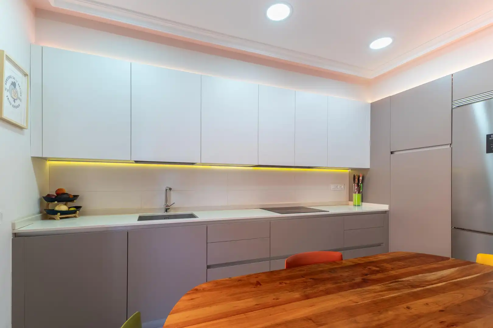 Cocina de Apartamento de alquiler en Madrid con Calefacción, Amueblado y Balcón