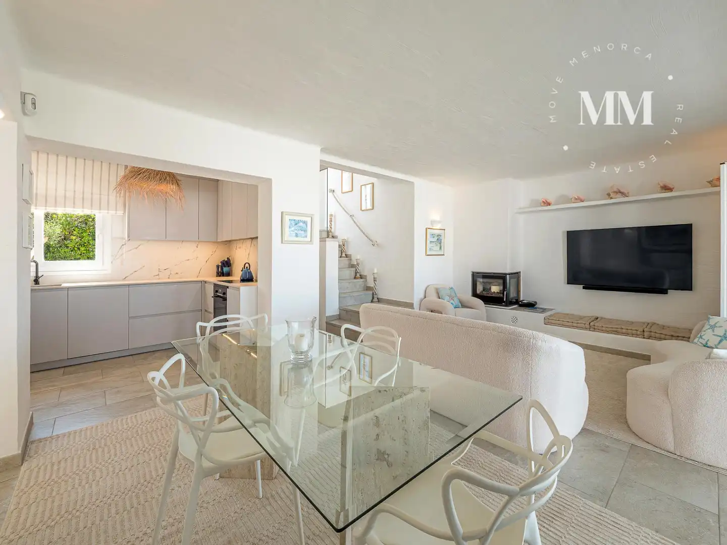 Comedor de Casa o chalet en venta en Sant Lluís con Aire acondicionado, Calefacción y Jardín privado