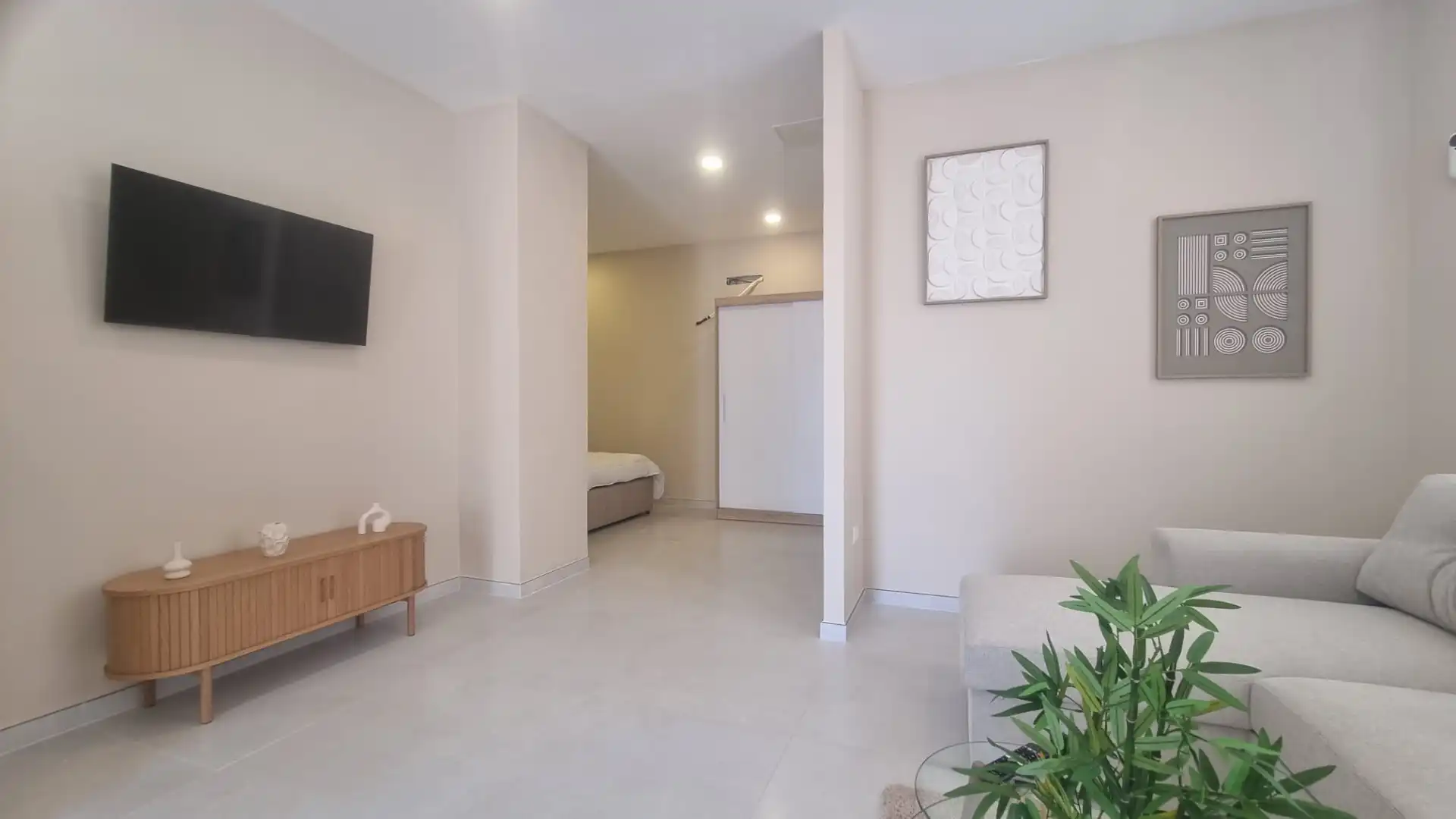 Sala de estar de Estudio en venta en Arona con Aire acondicionado, Amueblado y Horno