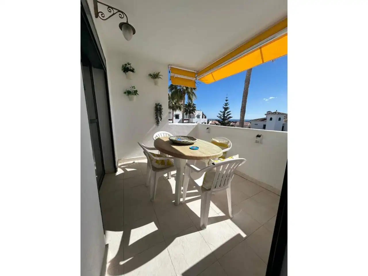 Terraza de Apartamento de alquiler en Benalmádena con Aire acondicionado, Calefacción y Terraza