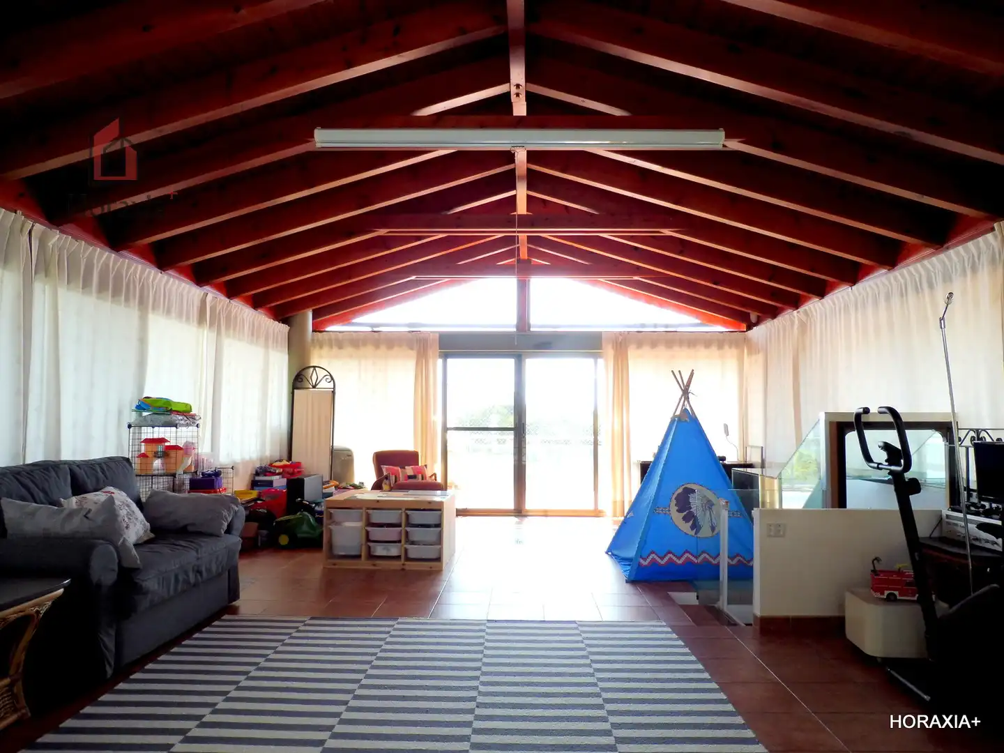 Wohnzimmer von Haus oder Chalet zur Miete in Castelldefels mit Klimaanlage, Heizung und Privatgarten