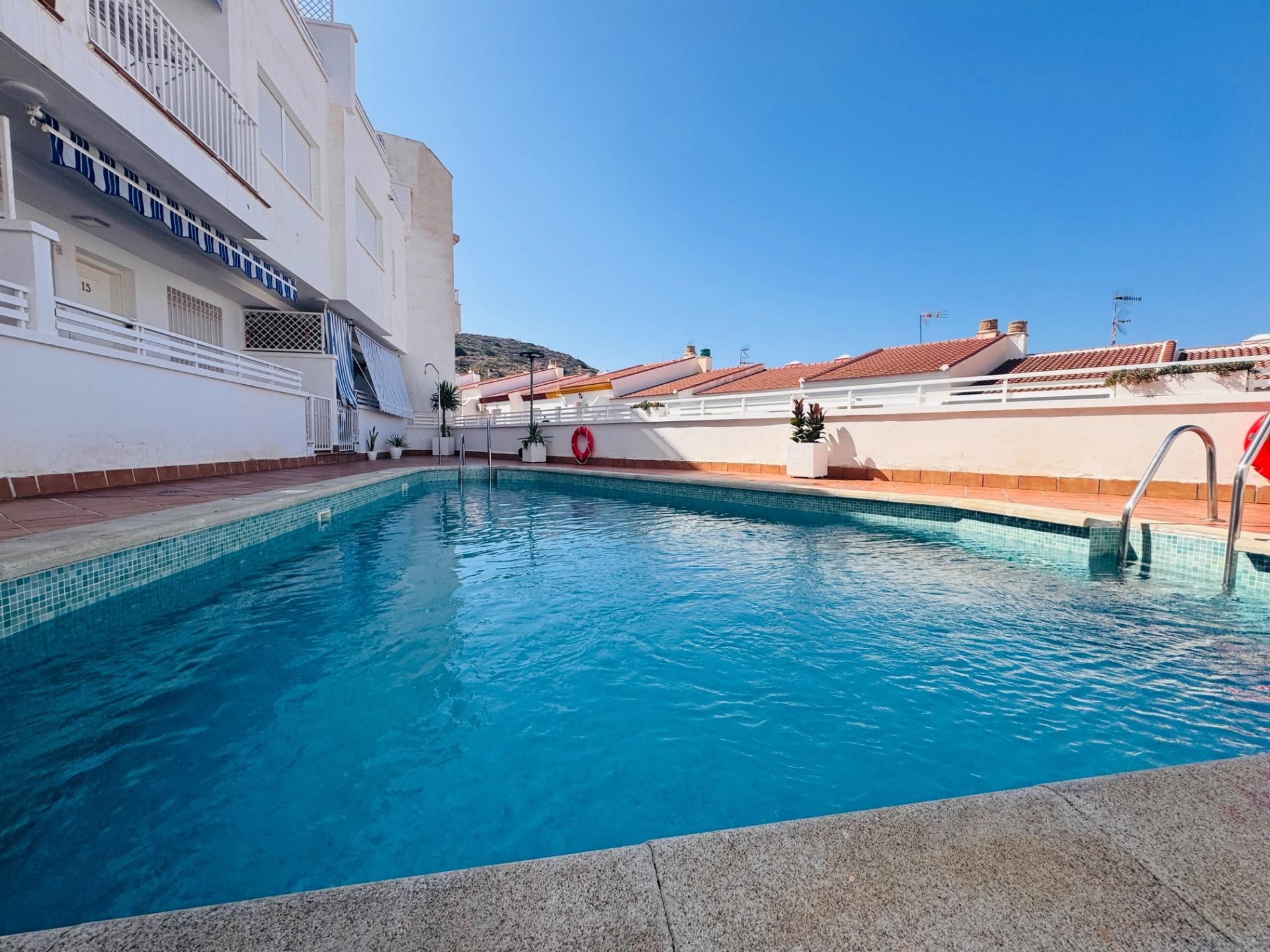Swimming pool of Flat for sale in Polopos  with Air Conditioner, Balcony and Community pool