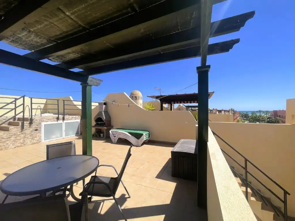 Terrasse von Wohnungen zum Verkauf in Vera mit Klimaanlage, Terrasse und Schwimmbad