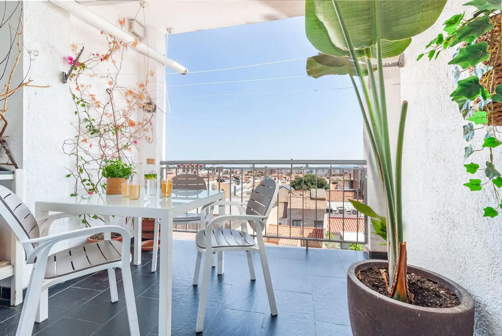 Terrasse von Wohnung zum Verkauf in Sabadell mit Heizung, Parkett und Terrasse