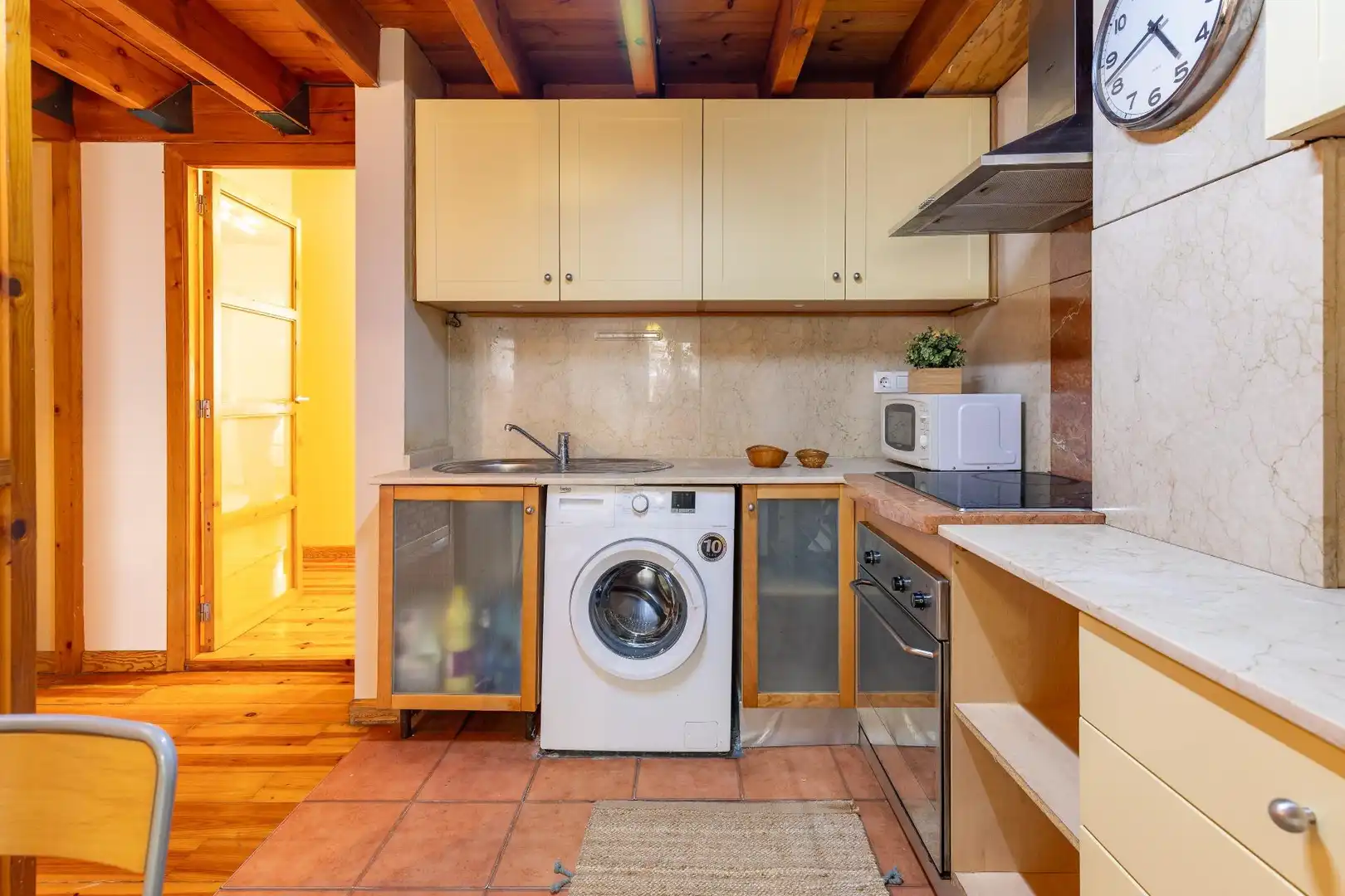 Küche von Maisonette zum Verkauf in Valencia mit Klimaanlage und Balkon