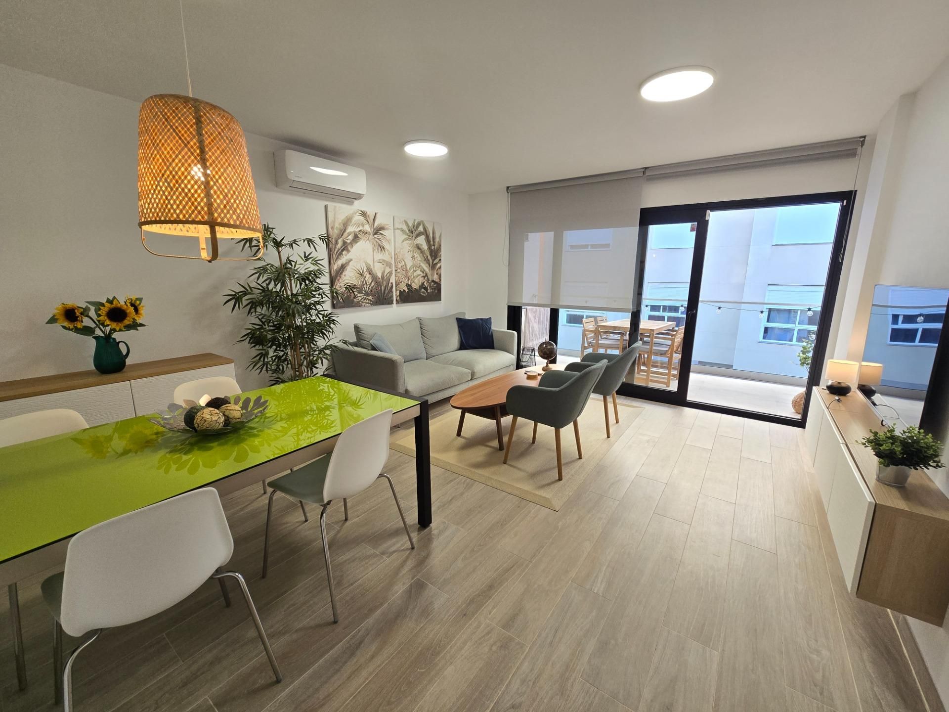 Living room of Apartment to rent in Mogán  with Air Conditioner, Terrace and Balcony