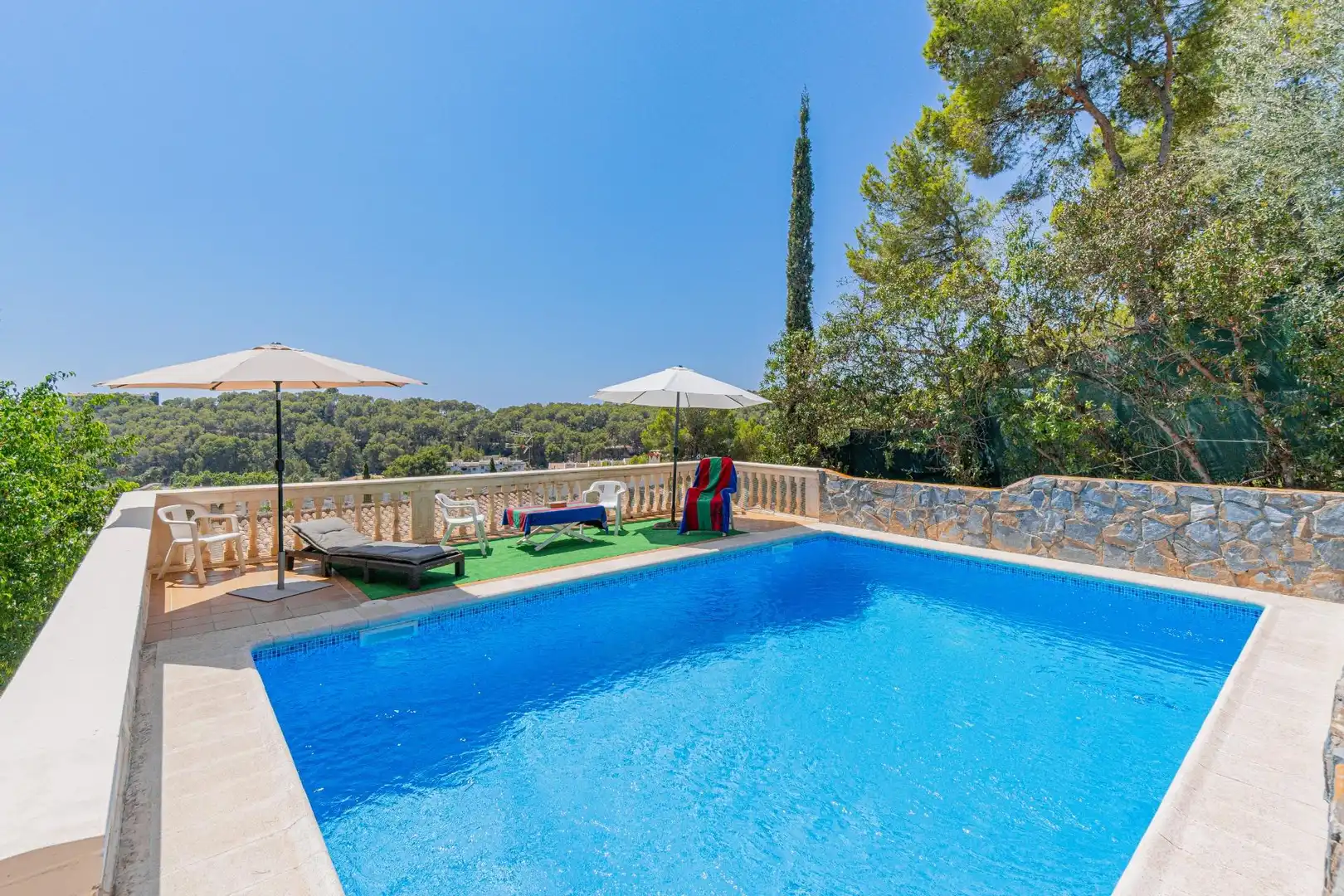 Swimming pool of Detached homes for sale in Andratx  with Air Conditioner, Heating and Private garden