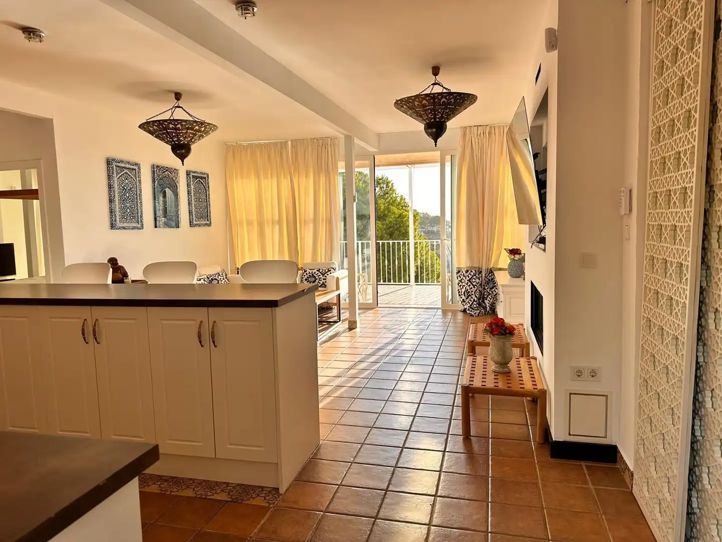 Cocina de Casa o chalet de alquiler en Altea con Aire acondicionado, Calefacción y Jardín privado