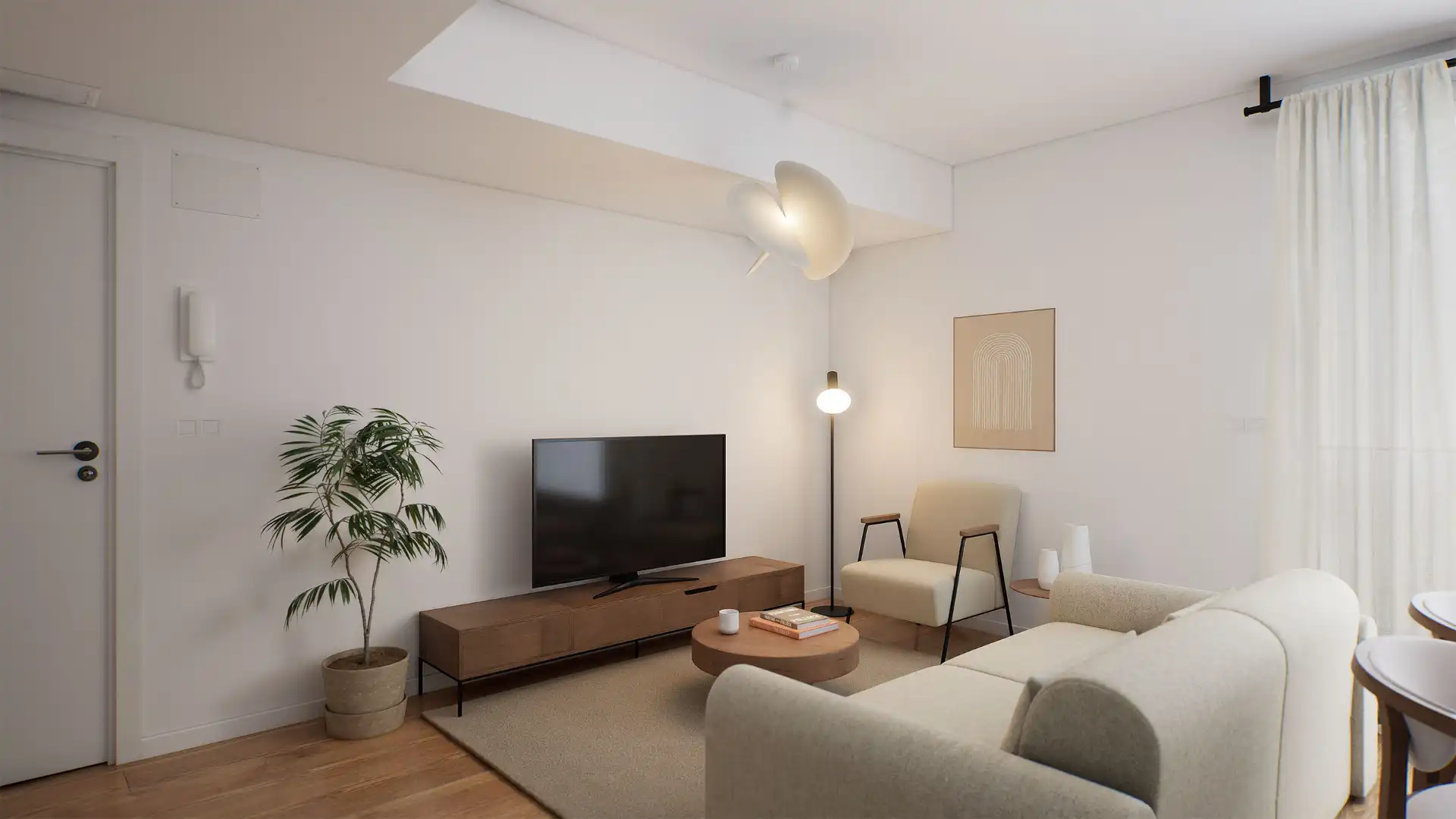 Living room of Flat for rent in Madrid  with Heating, Terrace and Storage room