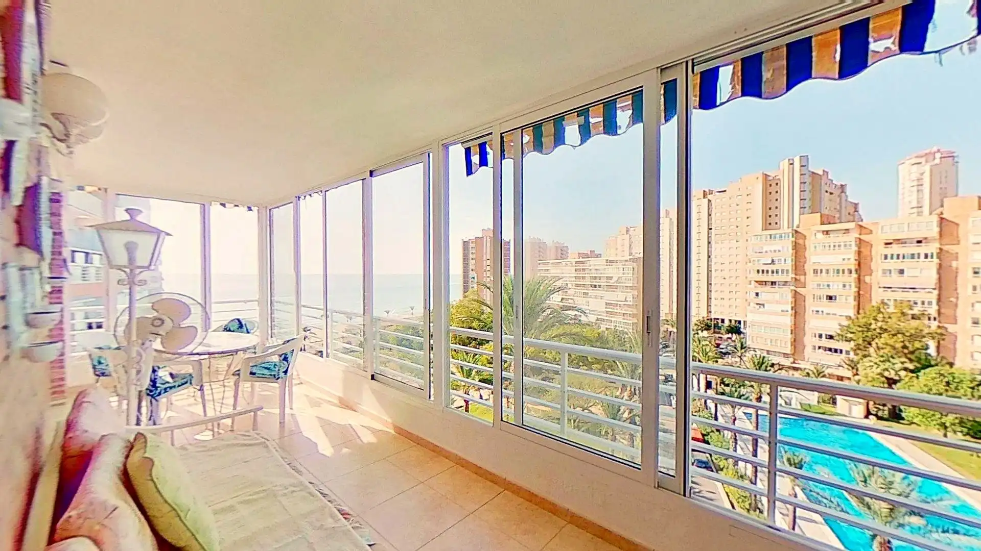 Bedroom of Flat for sale in El Campello  with Heating, Terrace and Swimming Pool