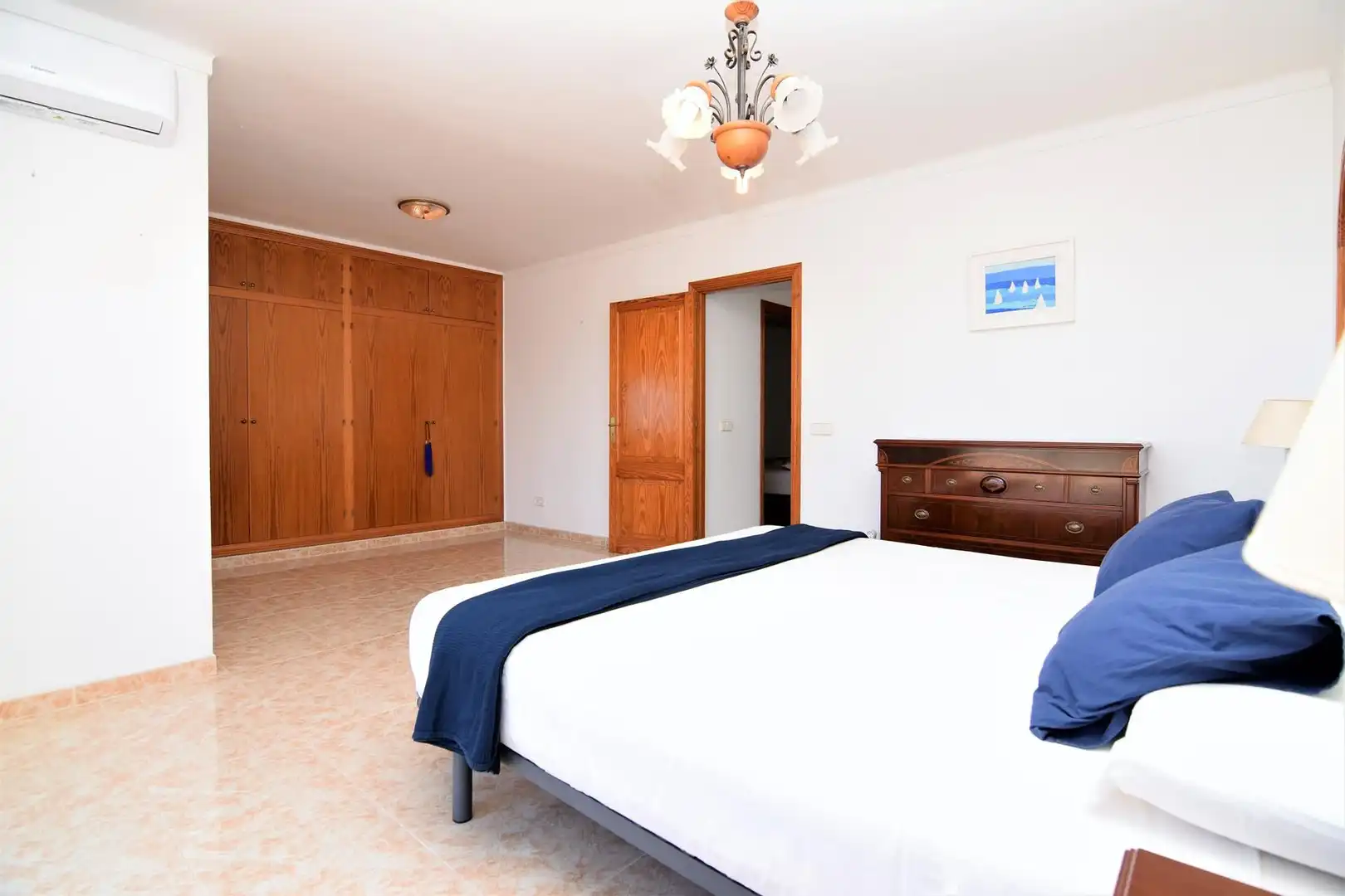 Schlafzimmer von Haus oder Chalet zur Miete in Artà mit Klimaanlage, Heizung und Terrasse