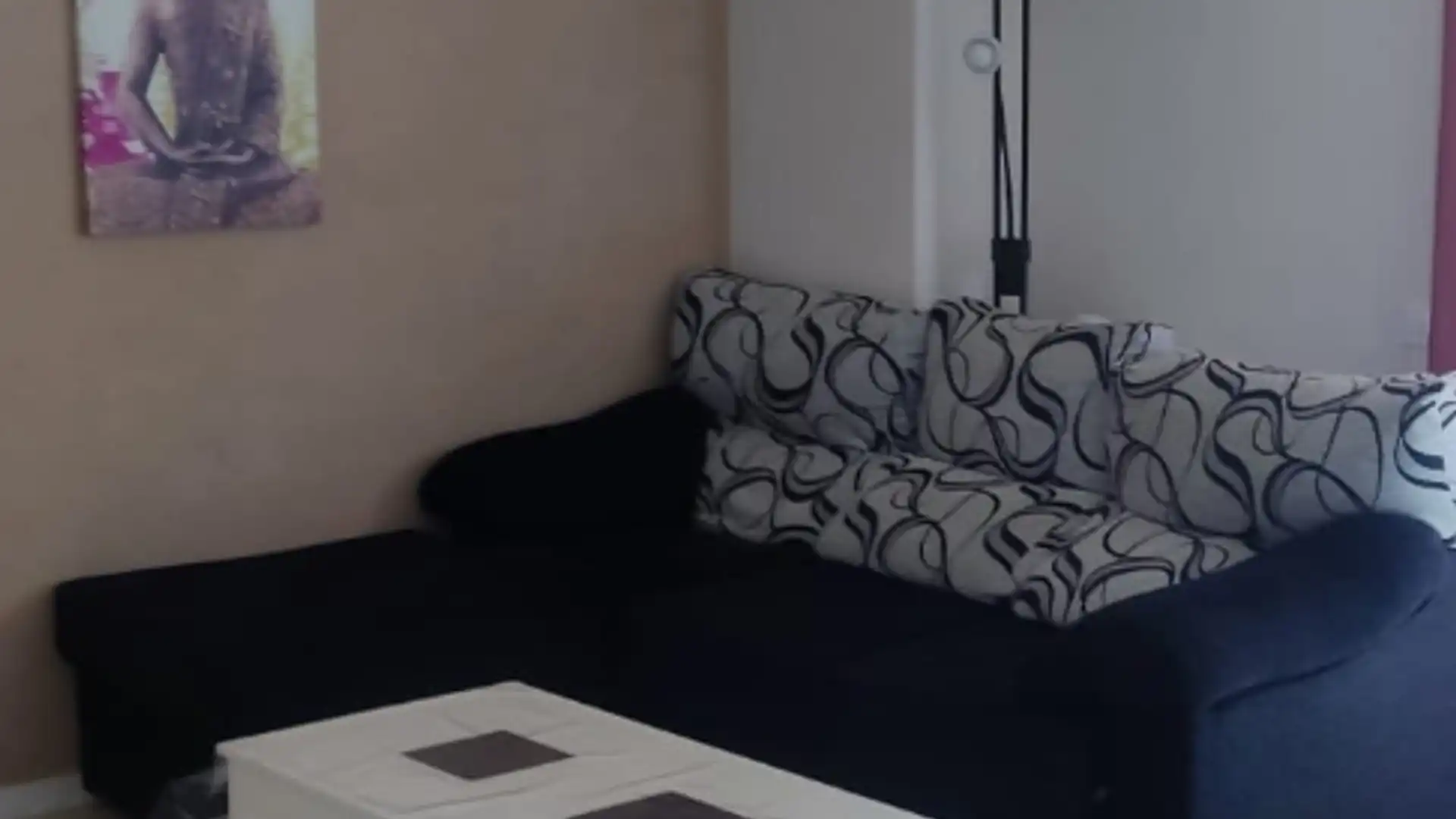 Living room of Flat for sale in Badalona  with Furnished, Washing machine and Microwave