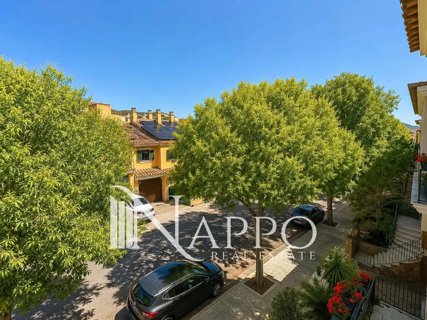 Vista exterior de Casa adosada en venta en  Palma de Mallorca con Aire acondicionado, Calefacción y Jardín privado