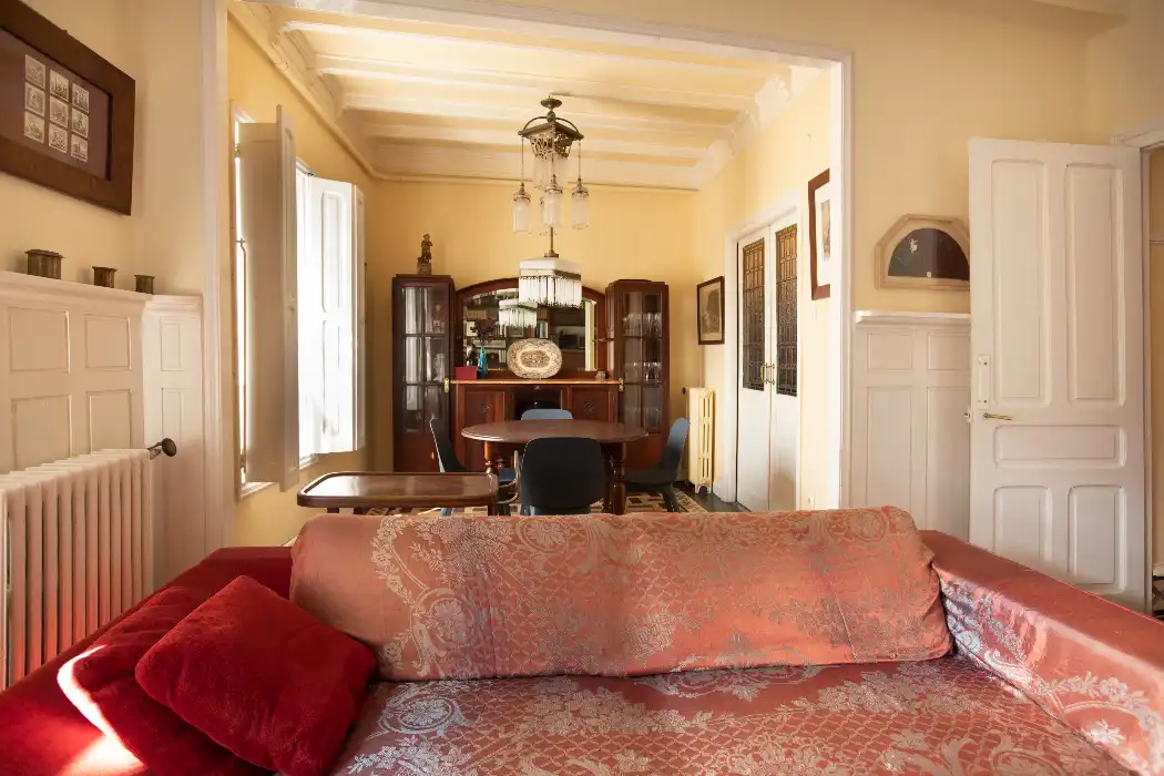 Sala d'estar de Casa adosada en venda en Santander amb Calefacció, Jardí privat i Parquet
