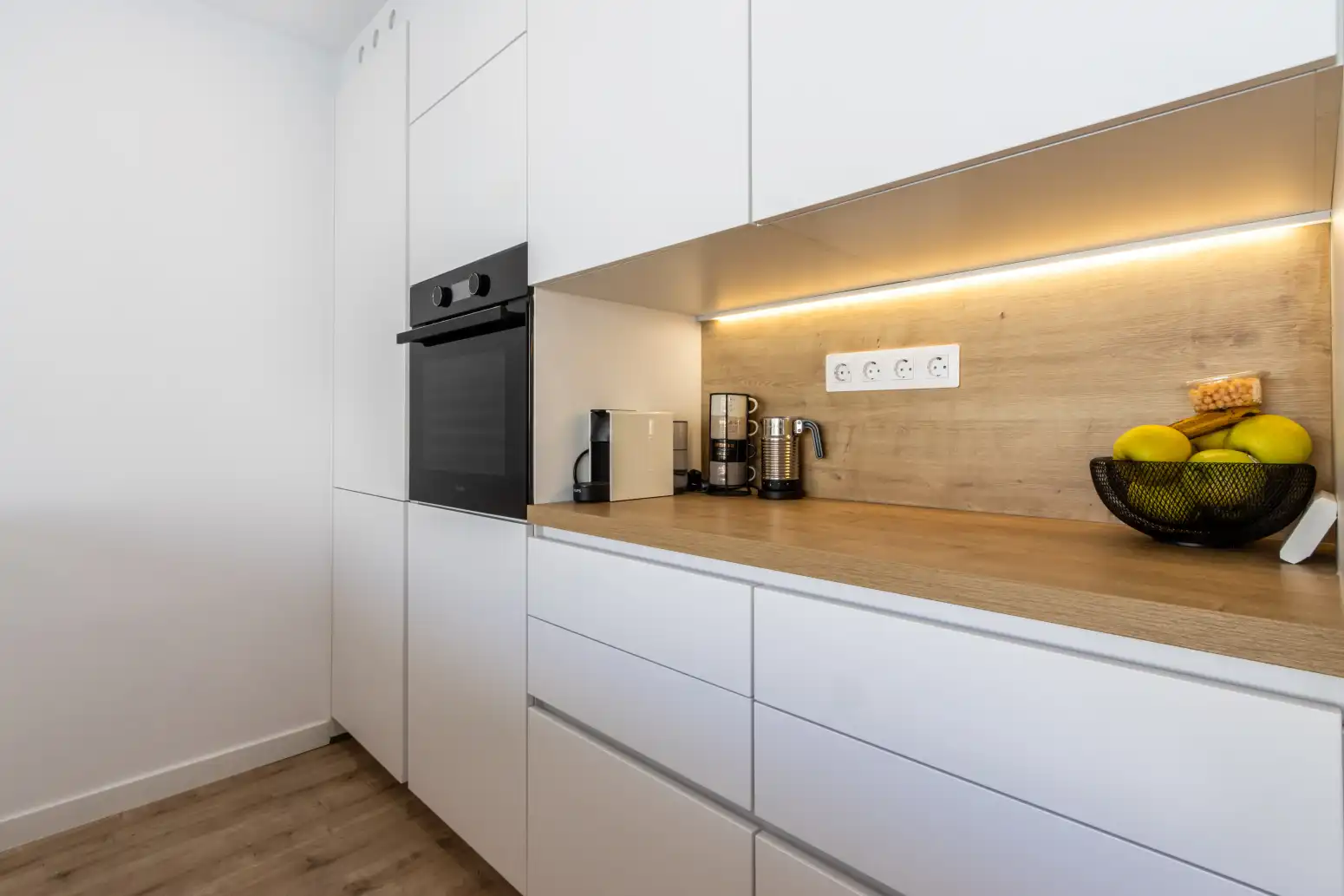Küche von Wohnung zum Verkauf in Terrassa mit Klimaanlage, Heizung und Parkett
