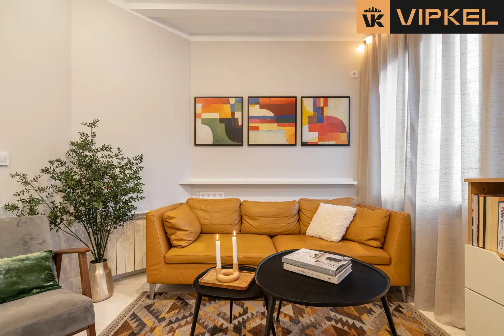 Living room of Flat for sale in Barcelona  with Air Conditioner, Heating and Furnished