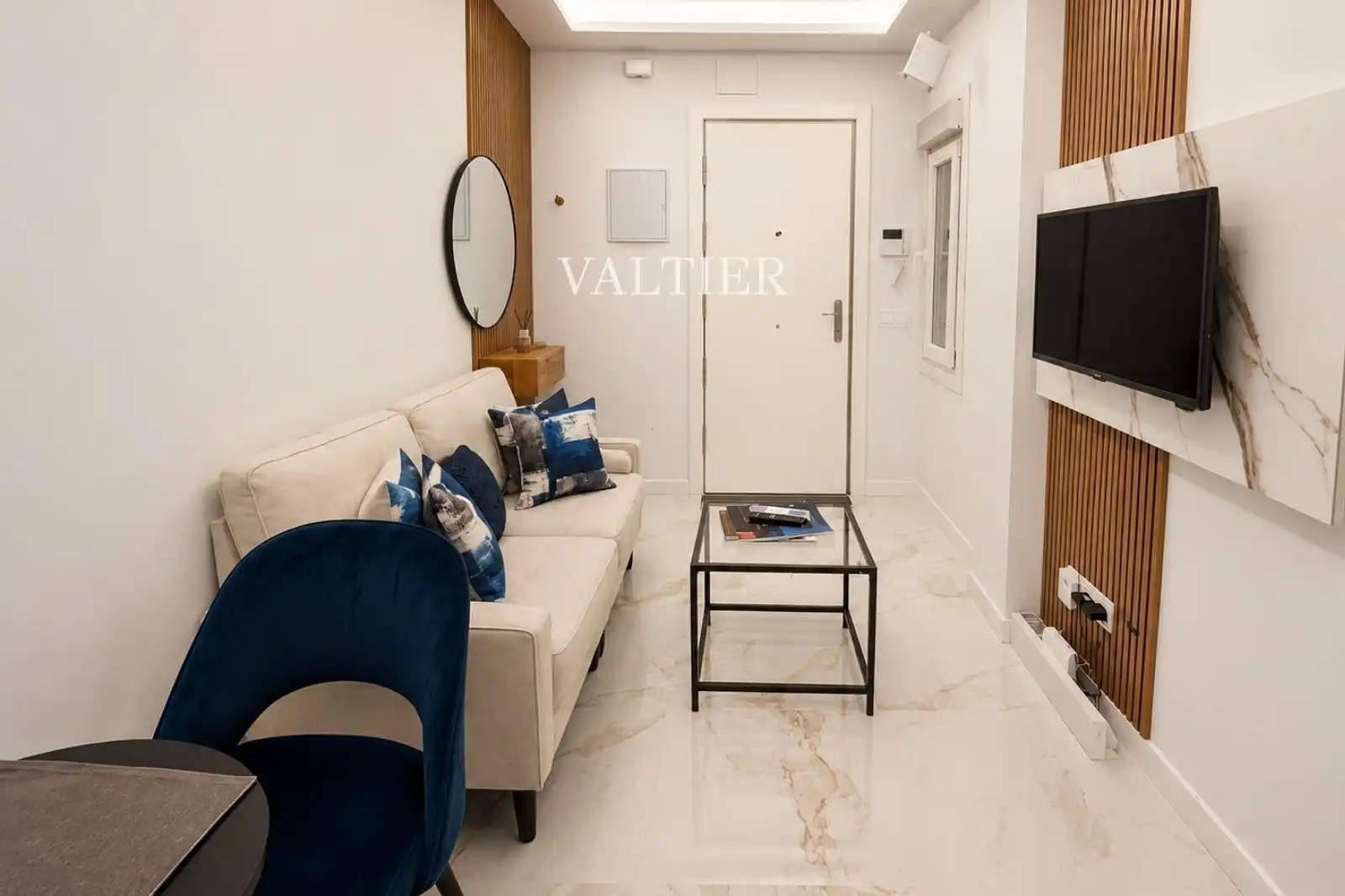 Wohnzimmer von Wohnung zur Miete in Madrid mit Klimaanlage, Heizung und Terrasse