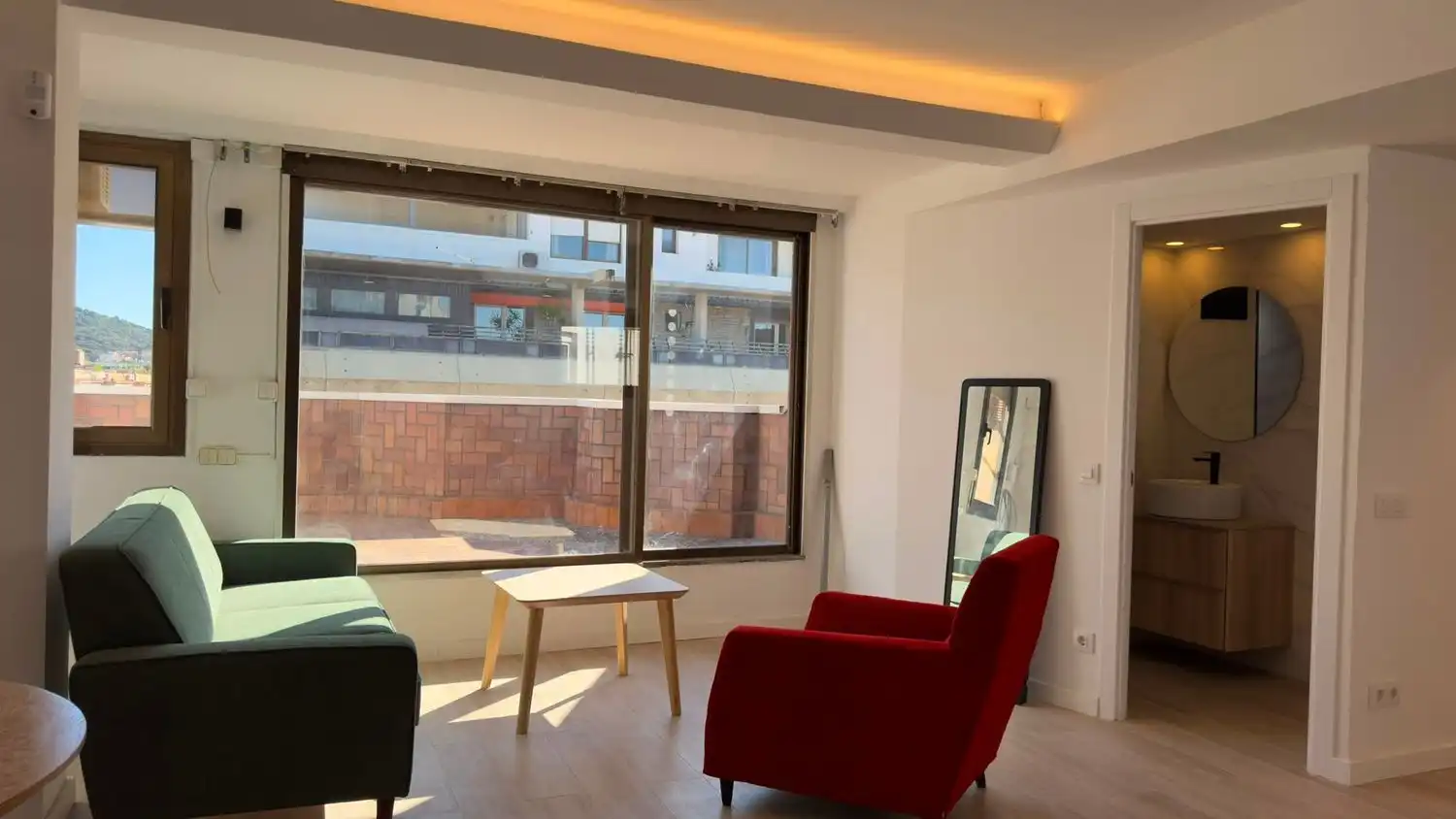 Living room of Flat for rent in Barcelona  with Air Conditioner and Terrace