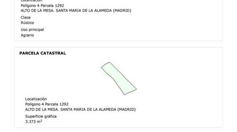 Foto 3 de Terreny en venda a Santa María de la Alameda, Madrid