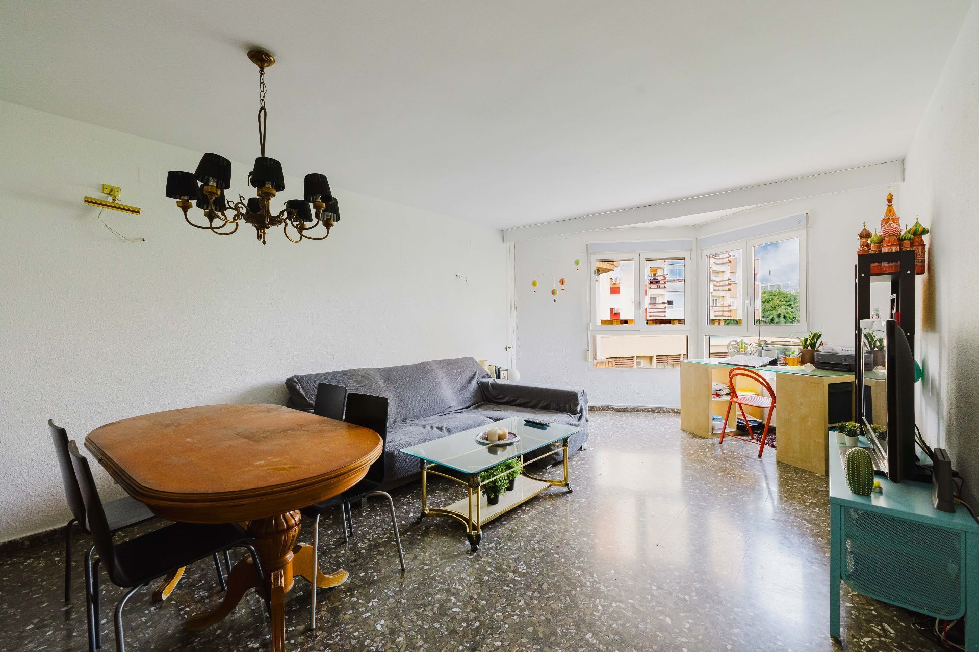 Sala d'estar de Pis en venda en Málaga Capital amb Aire condicionat i Traster