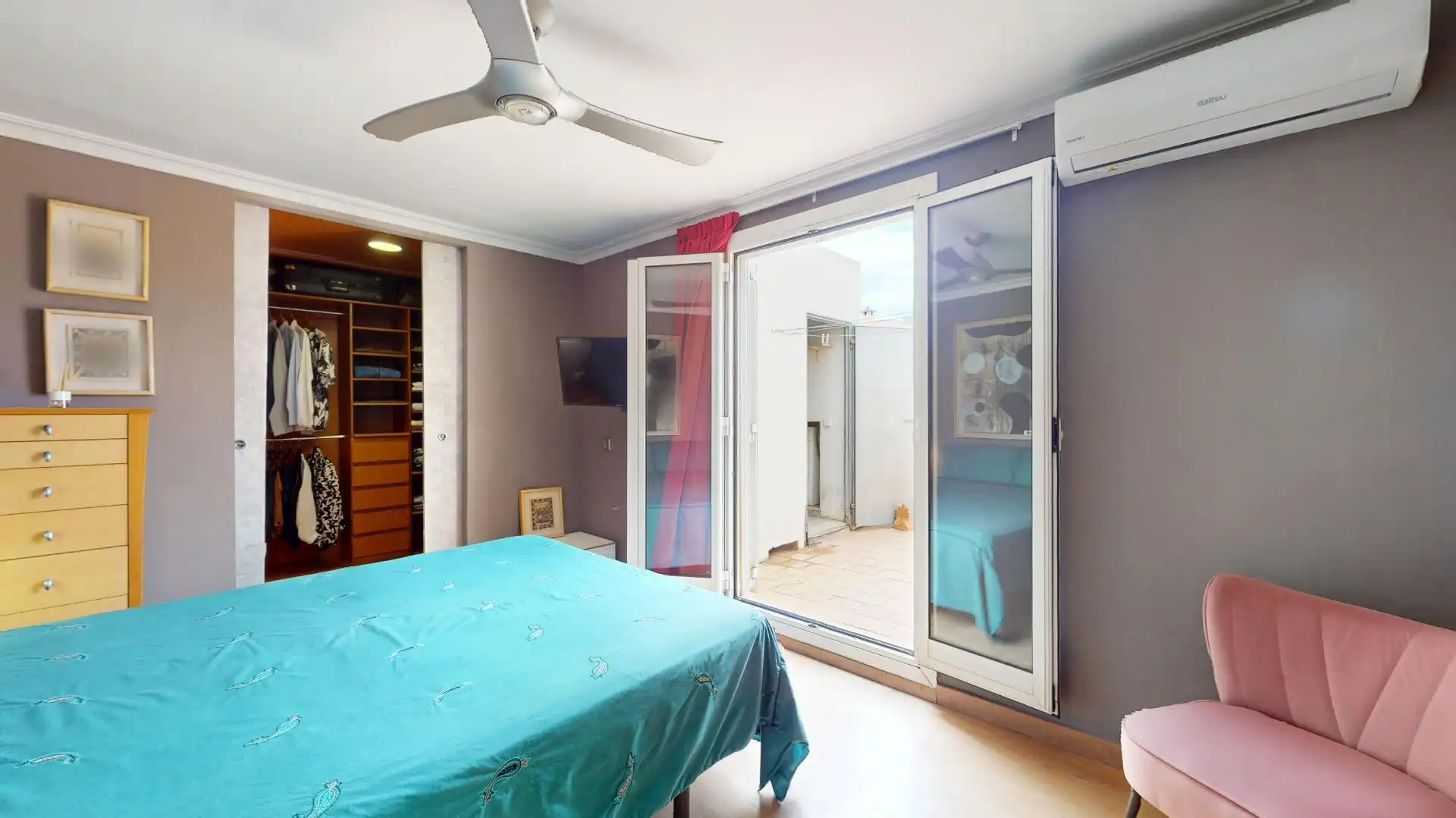 Habitación de Ático en venta en  Palma de Mallorca con Aire acondicionado, Parquet y Terraza