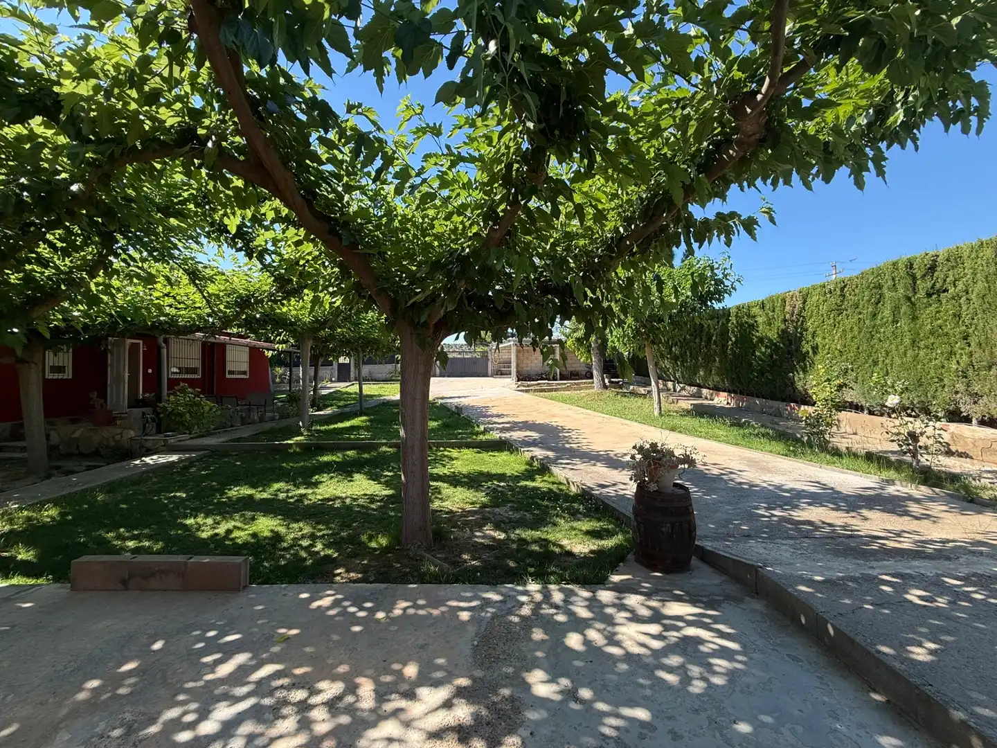 Vista exterior de Casa o chalet en venta en Caspe con Calefacción, Jardín privado y Parquet