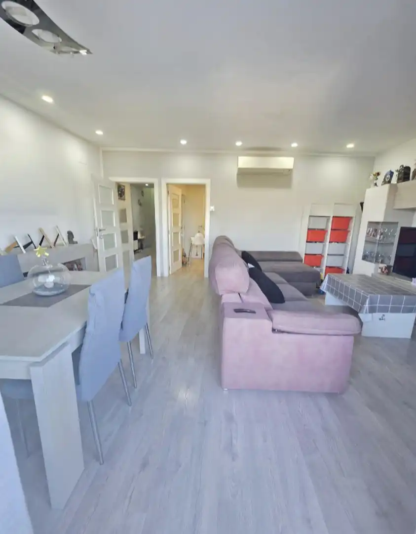Sala d'estar de Casa adosada en venda en Santa Coloma de Gramenet amb Aire condicionat, Calefacció i Parquet